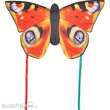 HQ 106545 - Butterfly Kite Peacock L - Kinderdrachen, ab 5 Jahren, 80x130cm, inkl.17kp Polyester Schnüre, 40m