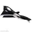 Invento 106719 - Parafoil Kite Orca - Einleiner, ab 8 Jahren, 200x60cm, inkl. 25kp Polyester Schnüre, 40m auf Spule