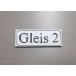 Heyn 112332 - Gleisschild klein alte Schrift Gleis 2