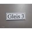 Heyn 112333 - Gleisschild klein alte Schrift Gleis 3