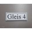 Heyn 112334 - Gleisschild klein alte Schrift Gleis 4