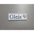 Heyn 112339 - Gleisschild klein alte Schrift Gleis 9