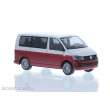 Rietze 11662 - Volkswagen T6 Bus KR reflexsilber/fortanorot, 1:87