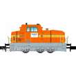 NME 123601 - Rangierdiesellok DHG 700 C ELBEKIES, orange, DCC - FORMVARIANTE - Lok 2 - Privat