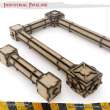 PWork Wargames PWTS00603MDF - MDF Terrain Industrial Pipeline