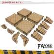 PWork Wargames PWTS00103MDF - MDF Terrain Urban Ruins 03