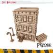 PWork Wargames TS00920MDF - MDF TERRAIN City Building