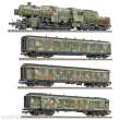 Liliput 130002 - 4-tlg.Set,Truppen-Transp.Militär,3 Perswg.+BR42,Tarn.