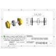 Halling ETH-AXE-080-H0 - Antriebsachse H0, 8mm Vollrad