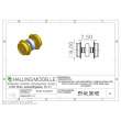 Halling ETH-AHL-080-H0E - Antriebsachse H0e, 8mm Haftreifen mit Lager