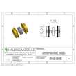 Halling ETH-AXE-090-H0E - Antriebsachse H0e, 9mm Vollrad