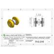 Halling ETH-AXL-100-H0E - Antriebsachse H0e, 10mm Vollrad und Lager