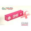 PT Trains 190019 - Container 40`HC ONE - BREAST CANCER + Rosa RIBBON