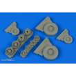 Wheelliant 148.014 - 1:48 F-14A Tomcat weighted wheels f.Tamiya