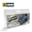 AMMO by MIG Jimenez A.MIG-7303 - DRYBRUSH Set Blue Colors