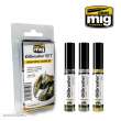 AMMO by MIG Jimenez A.MIG-7507 - Bright Metal Colors OILBRUSHER SET