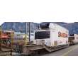 Bemo 2289112 - RhB Sb-v 7718 Tragwagen mit Container ´Migros´ WB002