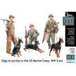 Master Box Ltd. MB35155 - Dogs in service in US Marine Corps in 1:35