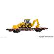 Kibri 26260 - Spur H0 Niederbordwagen mit Baggerlader JCB 4CX 4x4x4 Fertigmodell