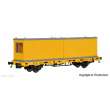 Kibri 26268 - Spur H0 Niederbordwagen mit 2 Containern GleisBau, Fertigmodell