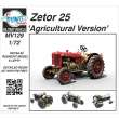 Planet Models 129-MV129 - 1:72 Zetor 25 Agricultural Version