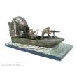 Hobby Fan HF083 - Aircat Airboat Base with 2 Figures (the boat is not included) in 1:35