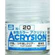 Mr Hobby - Gunze N-020 - Acrysion (10 ml) Flat Clear