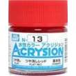 Mr Hobby - Gunze N-013 - Acrysion (10 ml) Flat Red