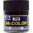 Mr Hobby - Gunze C-078 - Mr. Color (10 ml) Metal Black