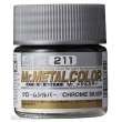 Mr Hobby - Gunze MC-211 - Mr. Metal Colors (10 ml) Chrome Silver