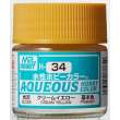 Mr Hobby - Gunze H-034 - Aqueous Hobby Colors (10 ml) Cream Yellow