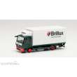 Herpa 314336 - Mercedes-Benz Atego 13 Koffer-LKW mit Ladebordwand ´Brillux´