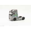 Herpa 315289-003 - Volvo FH 16 Gl. XL 2020 Zugmaschine mit Lampenbügel und Rammschutz, silber metallic