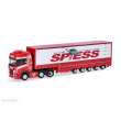 Herpa 317016 - Scania CR 20 HD 6x2 Volumenplanen-Sattelzug 5a ´Spiess´ (Baden-Württemberg/Ertingen)