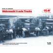 ICM DS3508 - 1:35 Wehrmacht 3-axle Trucks (Henschel 33D1, Krupp L3H163, LG3000)