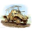 ICM 35376 - 1:35 Panzerspähwagen P204(f) Railway WWII German Armoured Vehicle