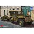 Bronco Models CB35107 - 1:35 US GPW 4x4 Light Utility Truck w/37mm Anti-Tank Gun M3A1