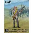 HäT 379337 - 1/32 Amerikanischer Bürgerkrieg, grau, marschierend, Set 2