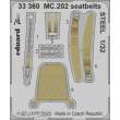 Eduard Accessories 33360 - 1/32 MC.202 seatbelts STEEL 1/32 ITALERI