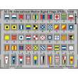 Eduard Accessories 53178 - International Marine Signal Flags STEEL in 1:350