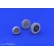 Eduard Accessories 632073 - P-39 wheels late for KittyHawk in 1:32