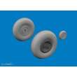 Eduard Accessories 624006 - Spitfire Mk.VIII wheels 4spoke AIRFIX