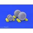 Eduard Accessories 648142 - F-4C wheels for Academy in 1:48