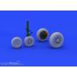 Eduard Accessories 648181 - F-104 undercarriage wheels late f.Hasega in 1:48