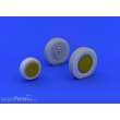 Eduard Accessories 648203 - P-39 wheels late for Eduard in 1:48