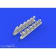 Eduard Accessories 648271 - P-40B exhaust stacks for Airfix in 1:48