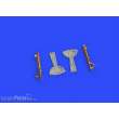 Eduard Accessories 648308 - Bf 109F undecarriage legs BRONZE f.Eduar in 1:48