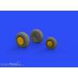 Eduard Accessories 648515 - P-38F/G wheels for Tamiya in 1:48