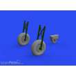 Eduard Accessories 648608 - Do 17Z wheels for Eduard/ICM in 1:48