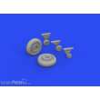 Eduard Accessories 648815 - 1:48 F4F-4 wheels early for EDUARD